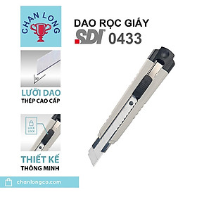 Dao văn phòng lớn 0433 - đỏ, lá, xám, xanh dương