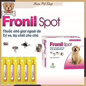 Nhỏ gáy Fronil Spot trị ve rận, bọ chét cho chó