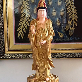 Mua Tượng Phật bà Quan âm -Lẻ A di đà   Quan thế Âm bồ tát 47cm