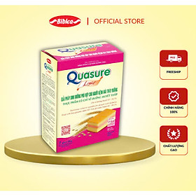 Bánh bông lan Quasure light cốm, dâu, gấc 126 gram Bibica - thực phẩm dành cho người ăn kiêng, tiểu đường