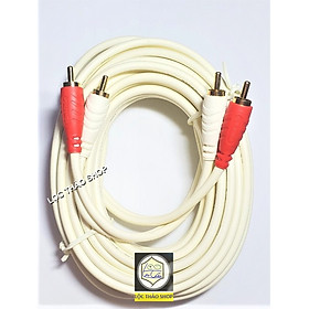 Mua Cáp loa 4 đầu AV hoa sen dài 1.8M 3M 5M 10M CAO CẤP (Dây loa AV 2 ra 2)