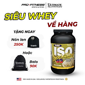 Hình ảnh Sữa tăng cơ giảm mỡ Iso Sensation 93 Ultimate Nutrition kích thích tăng trưởng cơ nạc (Hũ 910g)