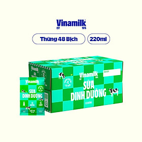 Thùng 48 Bịch Sữa dinh dưỡng Vinamilk có đường 220ml