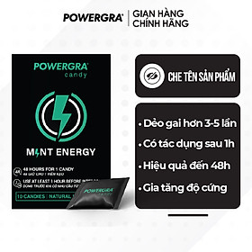 Kẹo bạc hà hỗ trợ nam giới Powergra Mint Energy - Hộp 10 viên