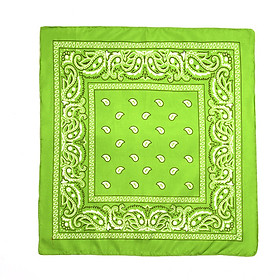 Bộ sưu tập khăn vuông cotton bandana turban XO Vintage BDN01 54x54cm - BDN01.2 Xanh non