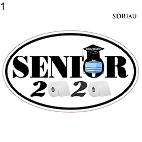 Decal Dán Trang Trí Xe Hơi Quartined Senior 2020