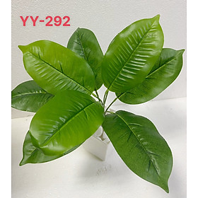 Mua Cây giả trang trí 9 lá  kích thước 38cm  cây giả cắm chậu  làm tiểu cảnh  bồn cây (chưa bao gồm chậu)
