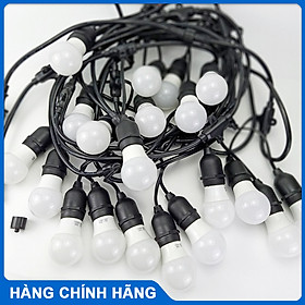 Dây đèn trang trí ngoài trời chống nước dùng cho quán cà phê, trà chanh, trà sữa đuôi đèn chống nước 