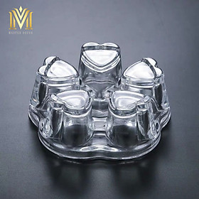 Mua ĐẾ NẾN HÌNH TRÁI TIM NHỰA CHO ẤM TRÀ MÃ DN