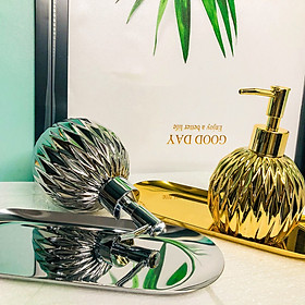 Mua Bình Đựng Xà Phòng Nhà Tắm Gốm Sứ Cao Cấp Phủ Bóng  Lọ Sứ Phủ Bóng Đựng Nước Rửa Tay  Sữa Tắm Dầu Gội Có Vòi Nhấn 400ml