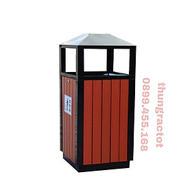 Mua Thùng rác giả gỗ ngoài trời đầu dùi