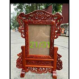 Khung ảnh thờ bằng gỗ hương kt lồng ảnh 21×31cm