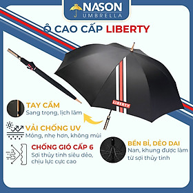 Ô thẳng cao cấp tán rộng Nason Gentle - Dù thẳng cao cấp Nason - Ô dù chống lật, ô thẳng che mưa