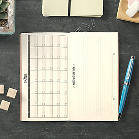 Sổ tay planner "Đúng Hẹn" bìa cứng 21x11 to-do list, thời gian biểu, check list, nhắc việc, lịch hẹn