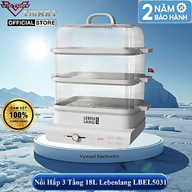 Mua Nồi hấp điện đa năng 3 tầng LEBENLANG LBEL5031 siêu tiện lợi  dung tích 18L  công suất 900W - hàng chính hãng