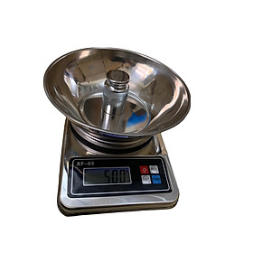 Cân tiểu ly điện tử nhà bếp mini định lượng 1g - 5kg FX03 làm bánh độ chính xác cao kèm 2 viên pin AA
