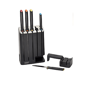 Mua Bộ 5 dao kèm hộp đựng tích hợp mài dao ceramic 2 lưỡi thô & mịn Joseph Joseph SlimBlock 10537