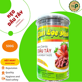 KẸO DÂU TÂY TÂN LỘC PHÁT HŨ 500G