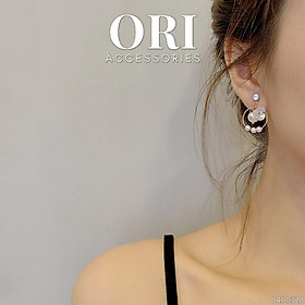 Bông tai nữ Vintage Pearl độc đáo thời trang ORI ACCESSORIES B328