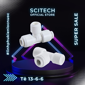 Mua Tê nối nhanh ren 13 ra 2 đầu dây 6 dùng trong máy lọc nước - Hàng chính hãng
