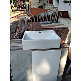 Mua CHẬU LAVABO TREO TƯỜNG HÌNH CHỮ NHẬT HT3040 NHỎ GỌN