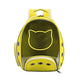 Pet Carrier Backpack Space Capsule Dog Cat Outdoor Carrying Bag Yellow