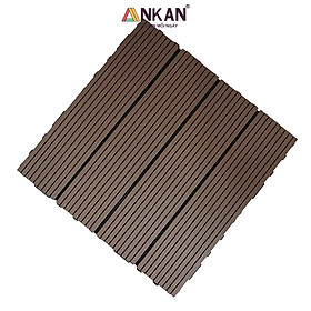 Mua Sàn Vỉ Gỗ Nhựa Composite Cao Cấp  Lót Sàn Ban Công Nhà Tắm  Vỉ Dày Chắc Chắn Có Vít Ốc Dưới Nan  Màu Nâu Mới  Dễ Dàng Lắp Đặt