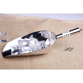 Mua (HÀNG ĐẸP) Muỗng xúc đá  hạt Inox Loại I /XÚC ĐÁ INOX/ XÚC HẠT/ XÚC BỘT/ XÚC INOX