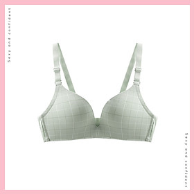 Áo Lót Nữ Không Gọng Nâng ngực nhẹ LOIRECHIC BRC02 Kẻ Caro