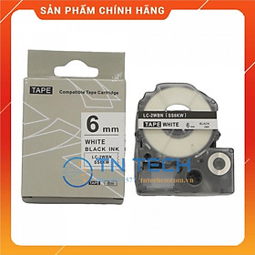 Mua Nhãn in TEPRA - EPSON LC-2WBN (SS6KW) – Chữ đen nền trắng 6MM X 8M  - Dùng cho máy in nhãn TEPRA - EPSON  Hàng nhập khẩu 
