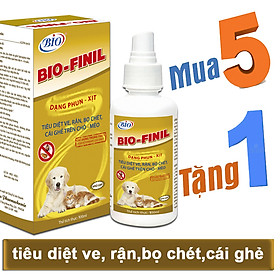 MUA 5 TẶNG 1 Thuốc xịt BIO-FINIL tiêu diệt ve, bọ chét, rận, ghẻ trên da chó mèo siêu hiệu quả-79203