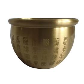 Brass Fengshui Bowl Feng Shui Chinese Traditional Treasure Bowl for Wealth Success