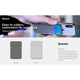 Mua Vỏ đựng thẻ siêu mỏng dùng gắn lưng điện thoại (92 x 60mm) chính hãng Baseus