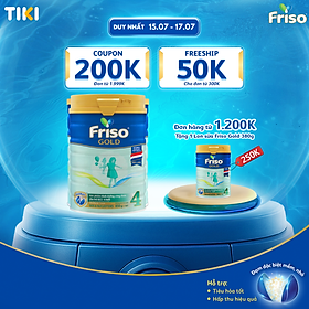 Sữa Bột Friso Gold 4 850g (Dành Cho Trẻ Từ 2 - 6 Tuổi)