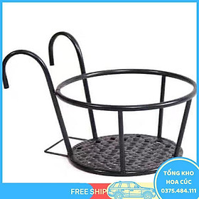 Mua Giỏ Treo Chậu Hoa Ban Công Hình Tròn Bằng Sắt Màu Đen Tiện Lợi - Vận Chuyển Miễn Phí Toàn Quốc
