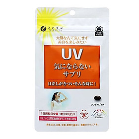 Viên uống chống nắng UV Fine Japan Nhật Bản, chống nắng toàn diện, giảm thâm nám, 30 viên/túi
