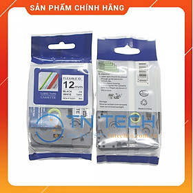 Nhãn In HZE-FX231 - Đen nền trắng 12mm x 8m - Dùng cho máy in BROTHER - AIMO - PUTY [Hàng nhập khẩu]