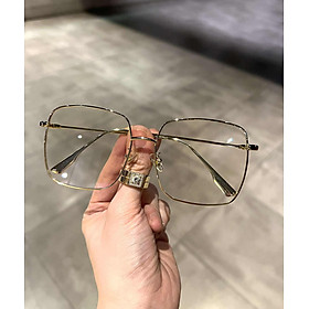 Kính mắt thời trang kim loại ulzzang Korea - Mắt kính chống ánh sáng xanh cao cấp