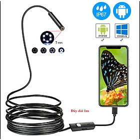 Mua Khám Phá Mọi Ngóc Ngách Với Kamera Nội Soi Cắm Điện -Thoại 3in1 6 LED Dài 2m Cao Cấp