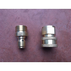 Mua cút nối nhanh máy rửa xe ren M22  khớp nối nhanh máy rửa xe ren M22