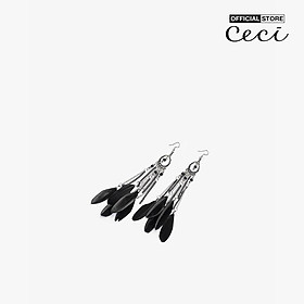 CECI - Khuyên tai nữ lông vũ dáng thả nữ tính CC1-02000140