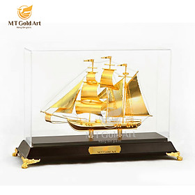 Mua Mô hìnnh thuyền mạ vàng MT Gold Art(305 x 118x 225 mm) M03- Hàng chính hãng  trang trí nhà cửa  phòng làm việc  quà tặng sếp  đối tác  khách hàng  tân gia  khai trương