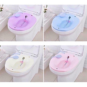 Mua Bộ Chậu Xông Vùng Kín Sau Sinh Gấp Gọn Bằng Nhựa Gắn Bồn Cầu Để Nhà Tắm Tiện Lợi Với Vòi Tự Xịt Nước