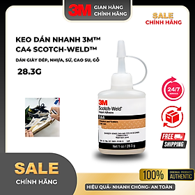 Mua KEO DÁN NHANH 3M CA4 SCOTCH-WELD INSTANT ADHESIVE   MÀU TRONG  CHAI 28 3G
