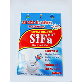 Bột Thông Tắc Bồn Cầu, Thông Tắc Cống Sifa Đa Năng Siêu Nhanh 200g