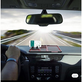 Mua Thảm taplo kiêm giá đỡ điên thoai và dảy số chống tron trượt chất dầy đẹp siêu bền