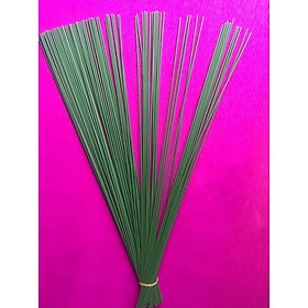Mua Bộ 100 Que thép que kẽm làm hoa hanmade dài 38cm