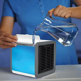 Mua Quạt điều hoà mini hơi nước để bàn tặng kèm tinh dầu sả chanh - GDHN Loại Tốt