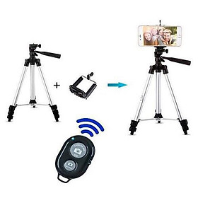 Mua Combo 3 món Chân đế chụp hình TF-3110+kẹp đt+remote bluetooth