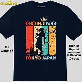 Samurai, mã Goking3. Áo thun Nhật Bản đẹp cho nam nữ, áo phông thoát nhiệt GOKING hàng hiệu cao cấp